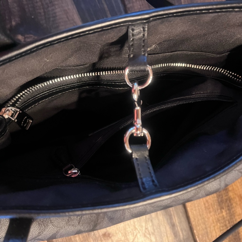 Coach Draw String Carry All Signature Canvas Bag - image 3